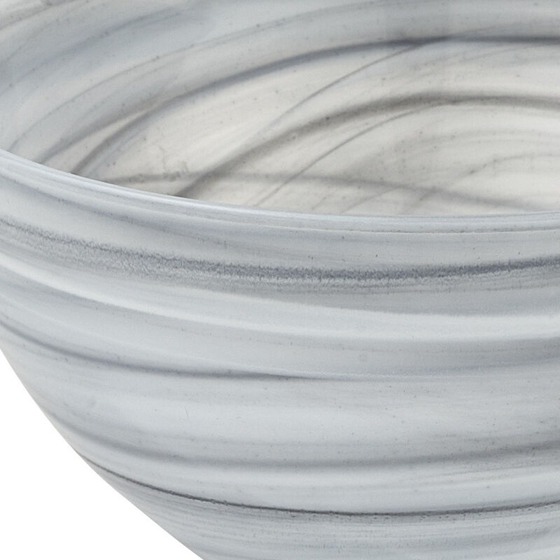 HomeRoots 6" Alabaster Glass Round Candy or Nut Bowl image number 3