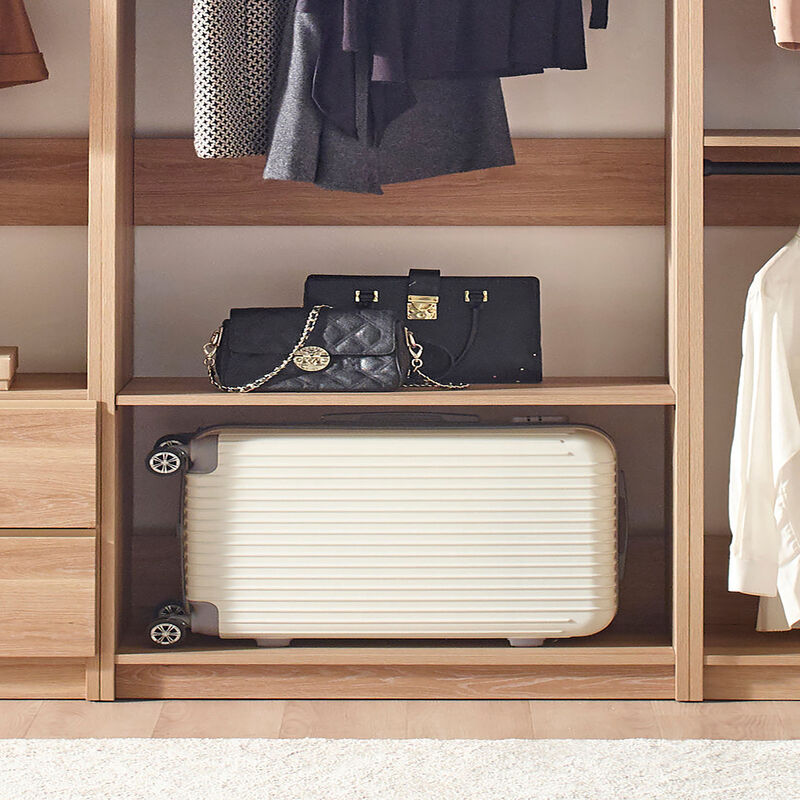 Prosper Oak Freestanding Walk in Wood Closet System