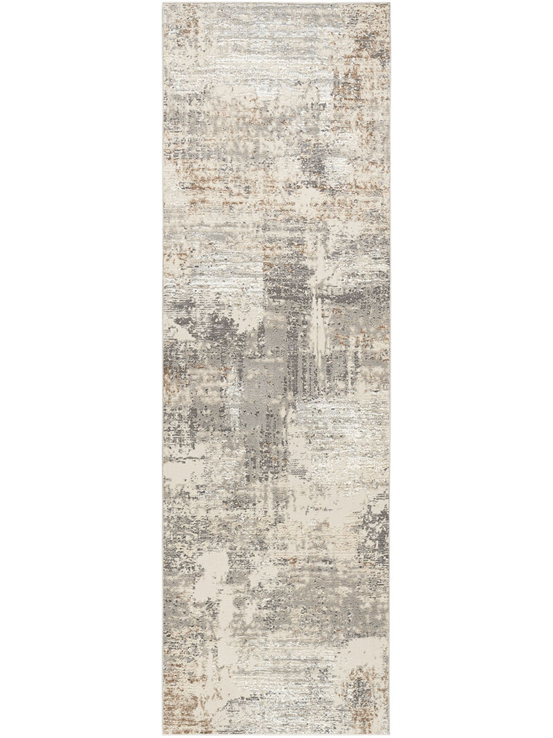 Sustainable Trends SUT04 Beige/Gray 2'2" x 7'6" Rug