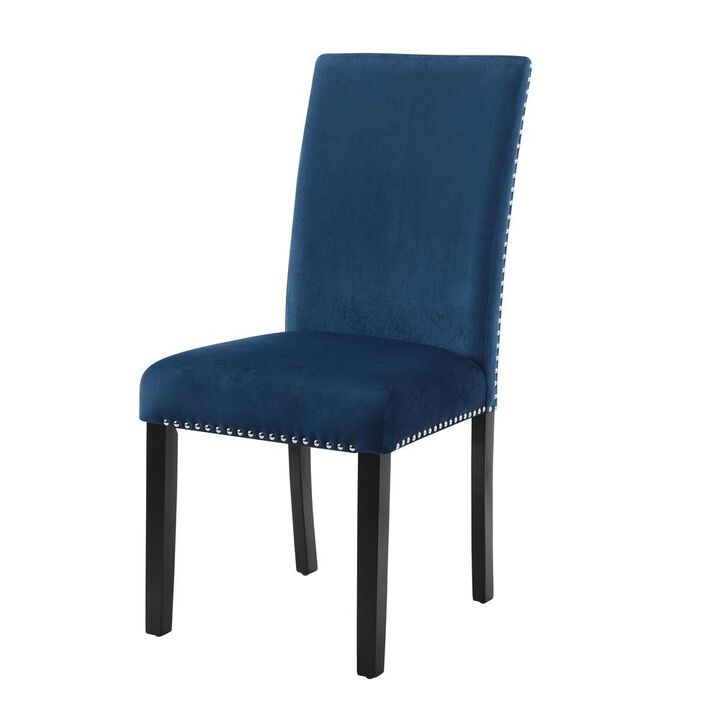 New Classic Furniture Furniture 37.75 Velvet & Wood Dining Chair (Set of 2)