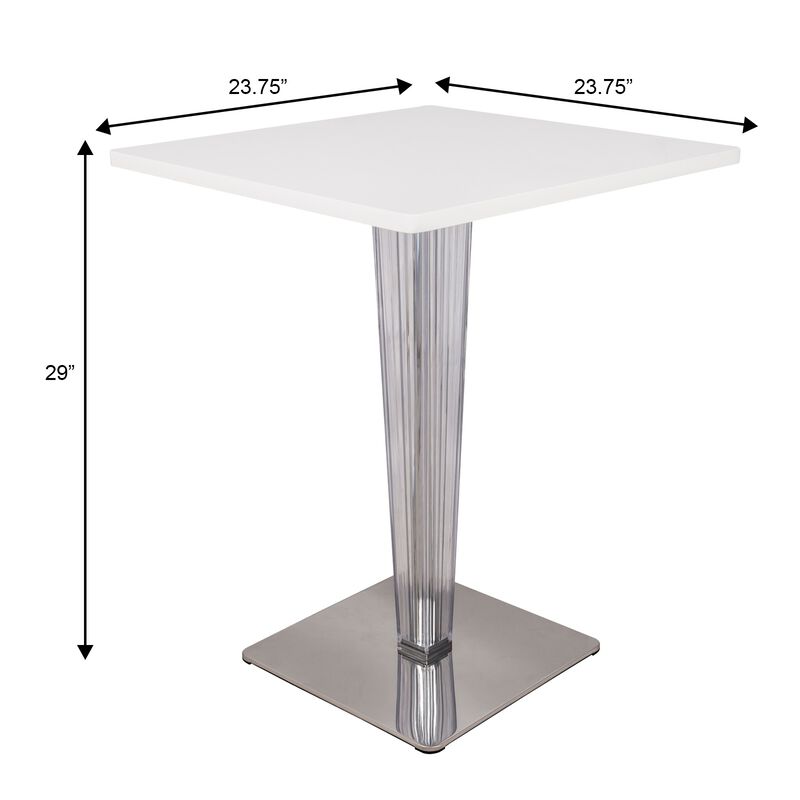 LeisureMod Modern Glen MDF Dining Table