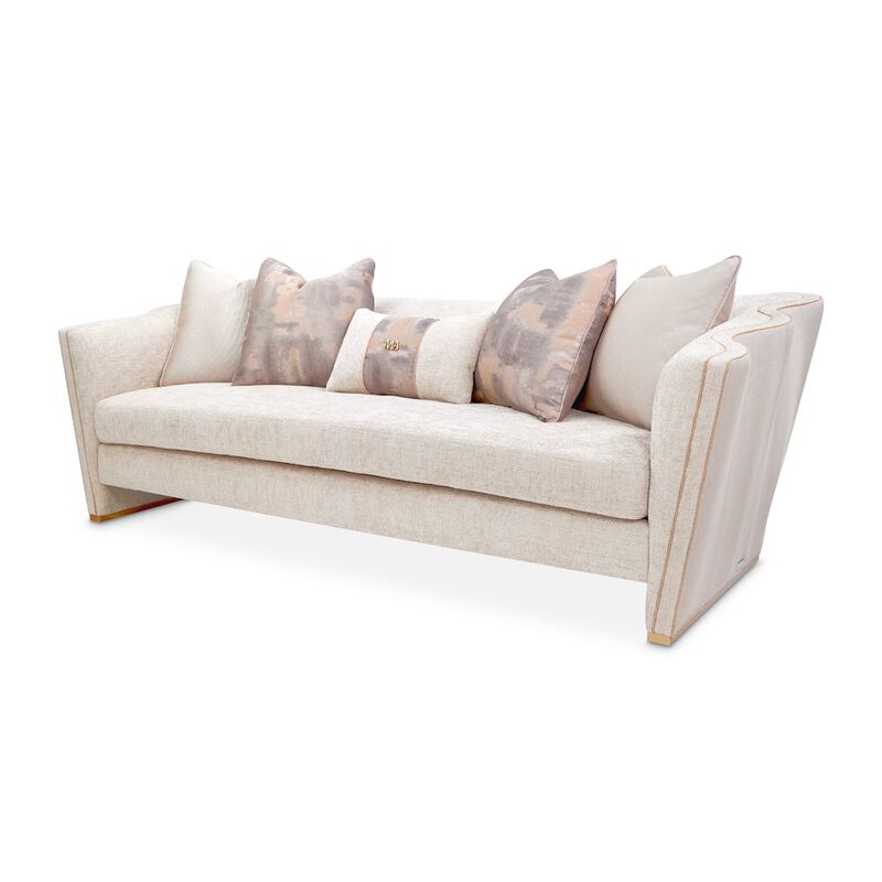 Michael Amini La Terrazza Sofa - Cappuccino/Light Champagne