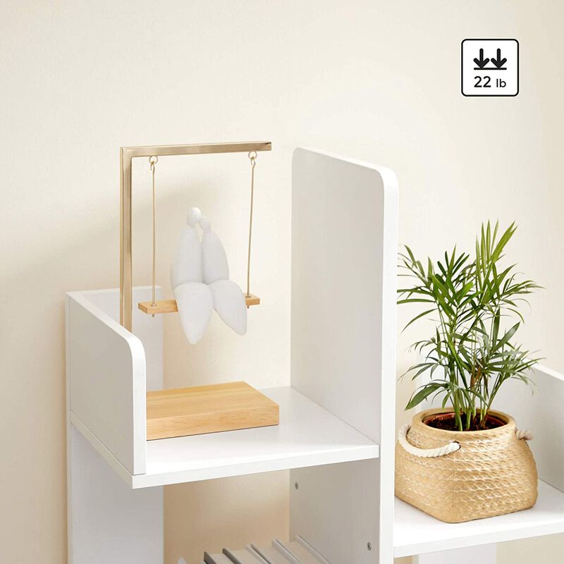 BreeBe White 8 Shelves Tree-Shaped Bookshelf