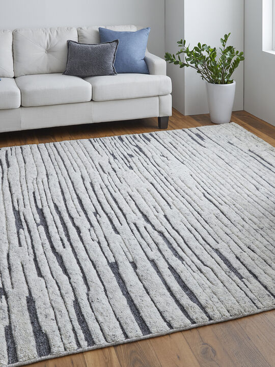 Broadfield T6037 Ivory/Charcoal 9'6" x 13'6" Rug By Thom Filcia