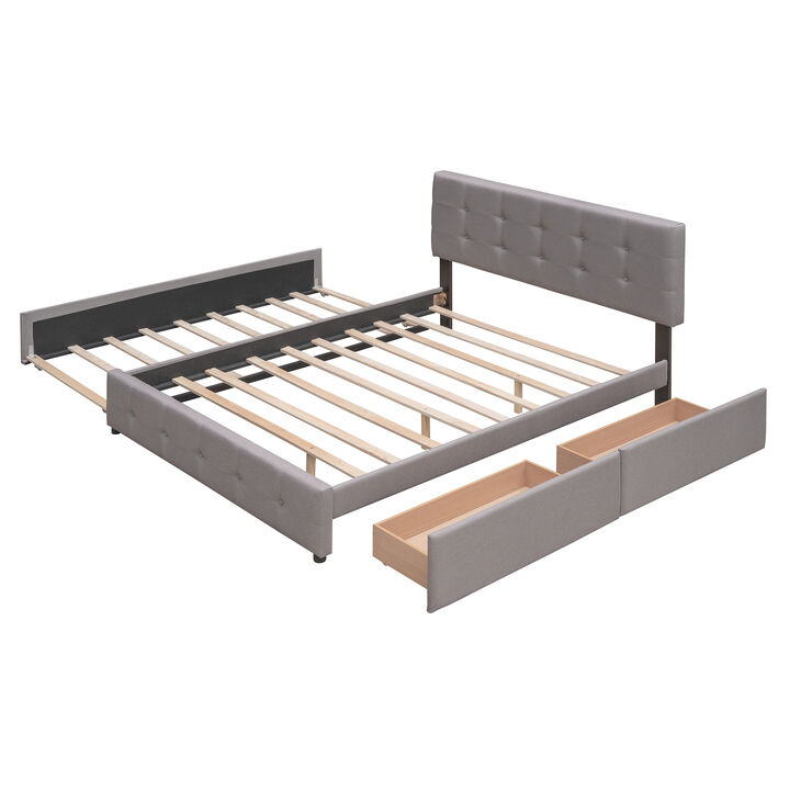 Quubpe Upholstered Platform Bed