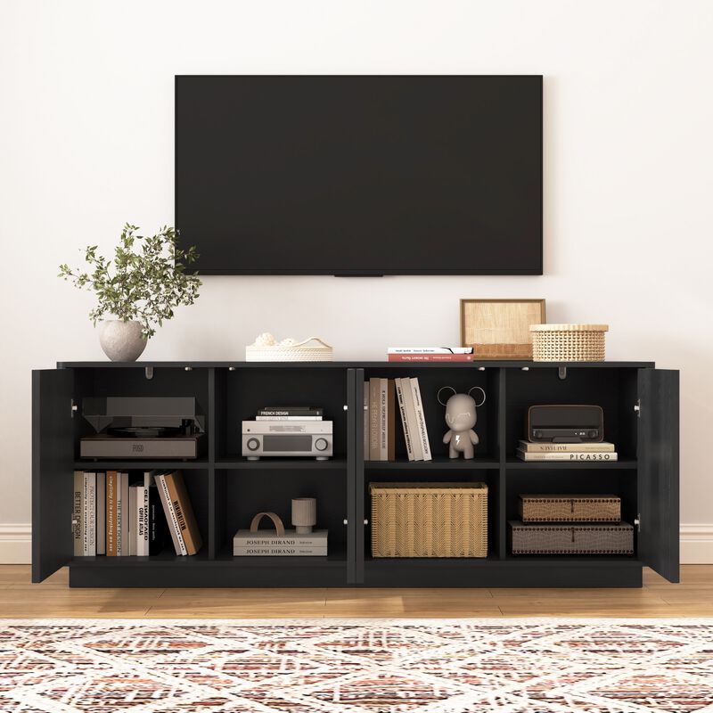 Kiple  Modern Fluted Sideboard Buffet Cabinet image number 2