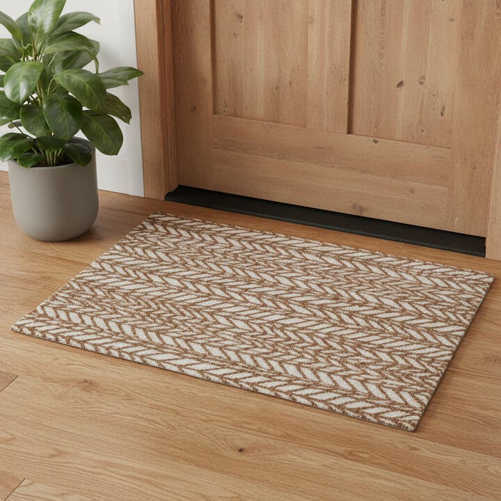 HomeRoots Chevron Area Rug