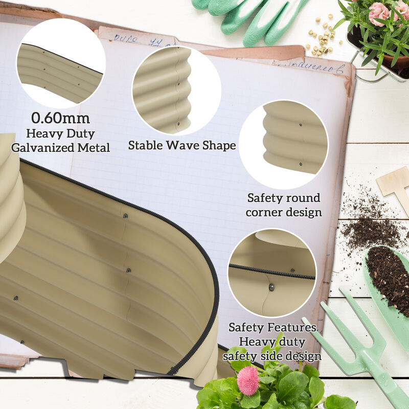 Hivvago 3-Tier Raised Garden Bed Set image number 7