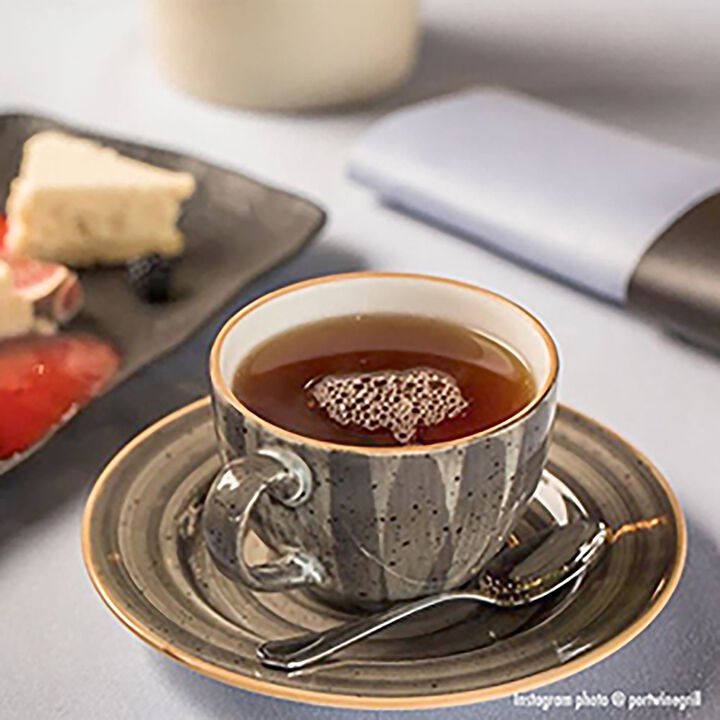 Space Bistro 7 oz. Coffee Cup+Saucer Set for 2