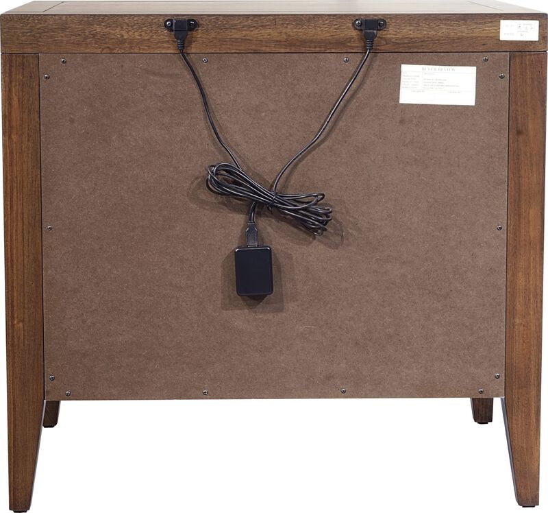 Boracay Two Drawer USB Charging Nightstand