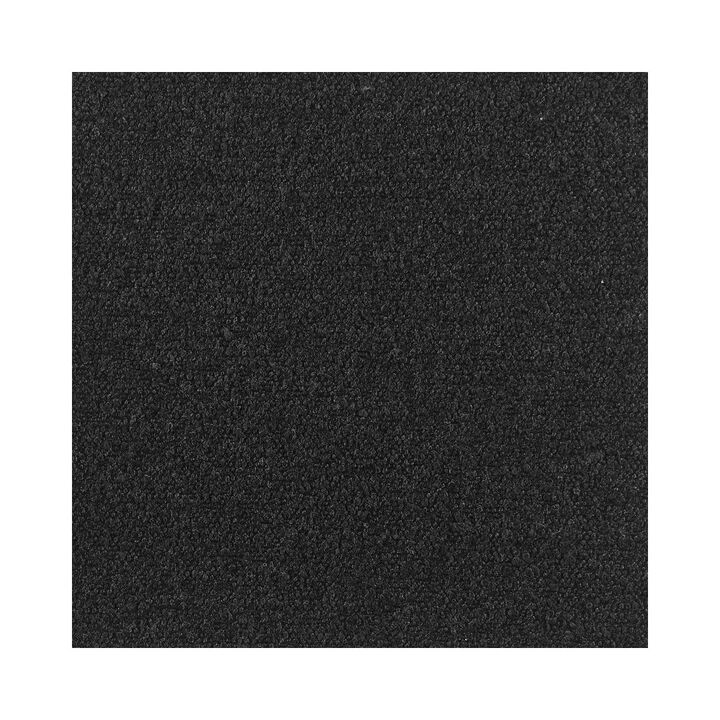 Best Quality Furniture Black Boucle Side Chairs With Silver Base (Set Of 2)