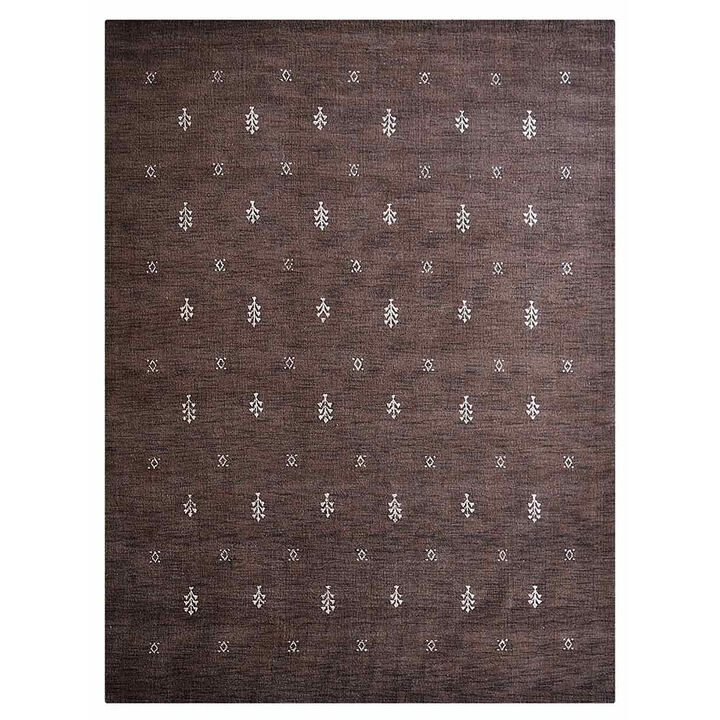 Rugsotic Carpets Hand Knotted Loom Wool 3'x5' Area Rug Contemporary Brown White L00501
