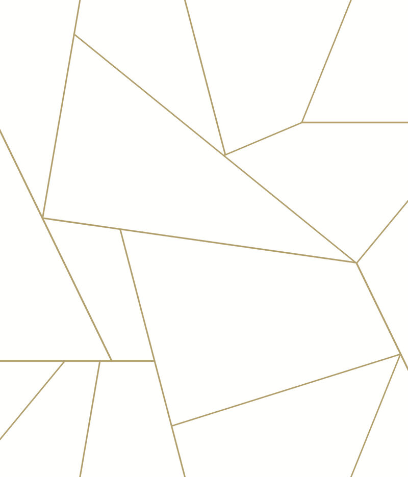 Fractured Prism  Gold Metallic Peel & Stick Wallpaper image number 0