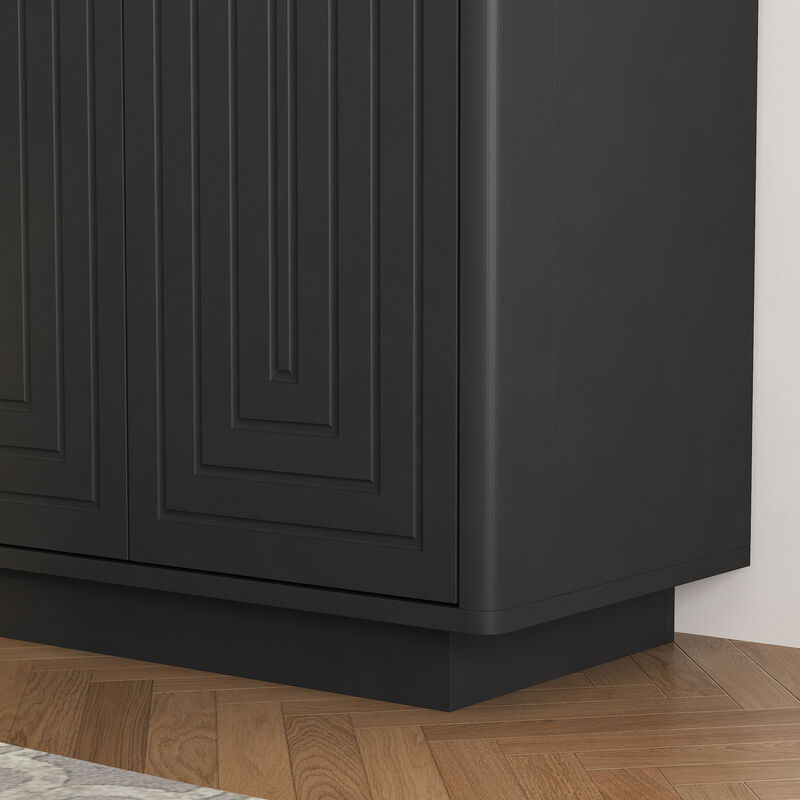 Lerdax Modern Sideboard Buffet Cabinet image number 4
