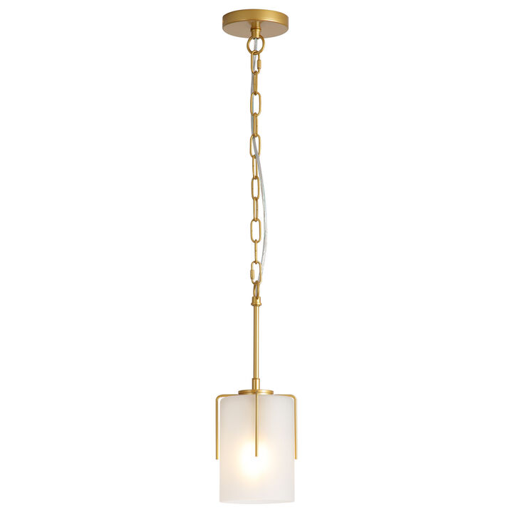ELEMENT ACE Industrial Pendant Light with Clear Glass Shade Glare-Free Ceiling Light Fixture for Kitchen Island Dining Room Entryway Home Decor