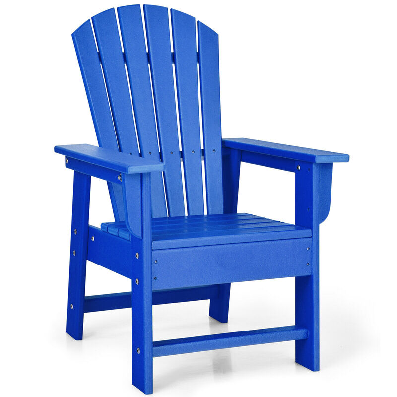 Child-Sized Adirondack Patio Chair with Ergonomic Back Support &ndash; Weather-Resistant