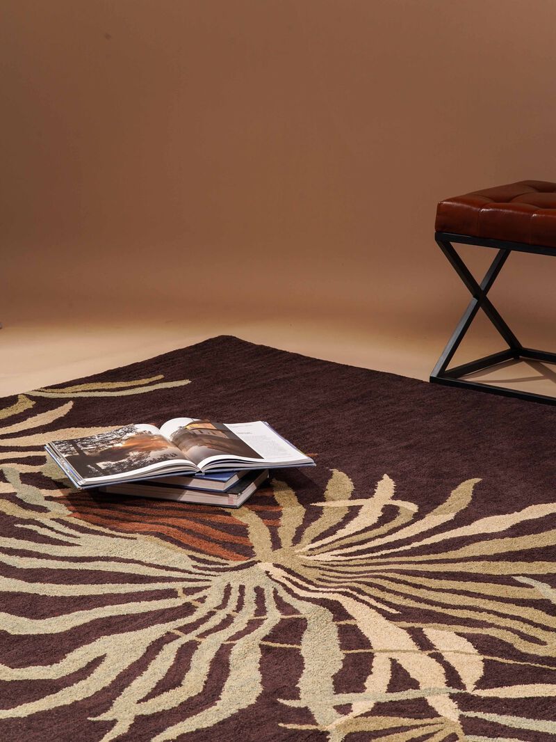 RUGSOTIC CARPETS HAND TUFTED WOOL ECO-FRIENDLY AREA RUGS  - Rectangle Shape, Size, Floral Modern Design, High Pile Thick Handmade Anti Skid Area Rugs for Living Room, Bed Room (K00666) image number 2