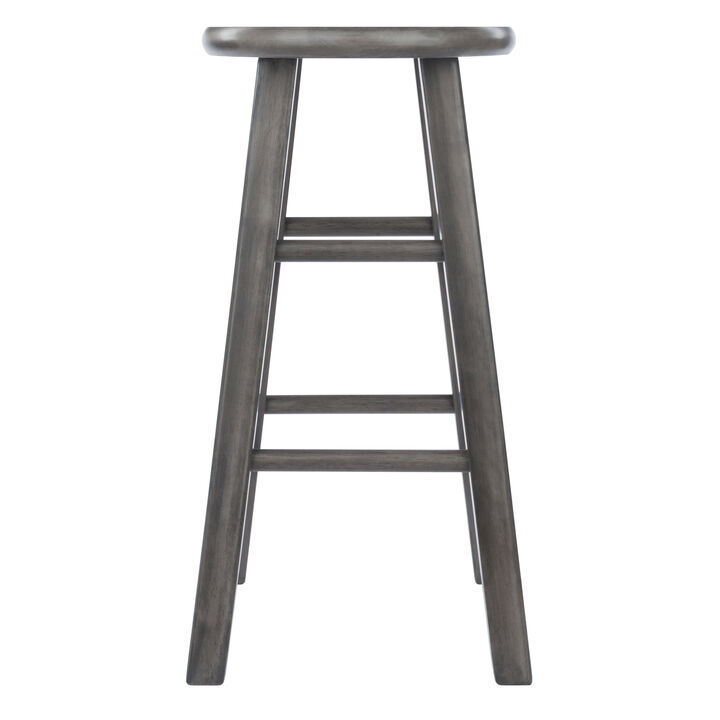 Winsome Ivy Counter Stool 24", Rustic Gray Finish