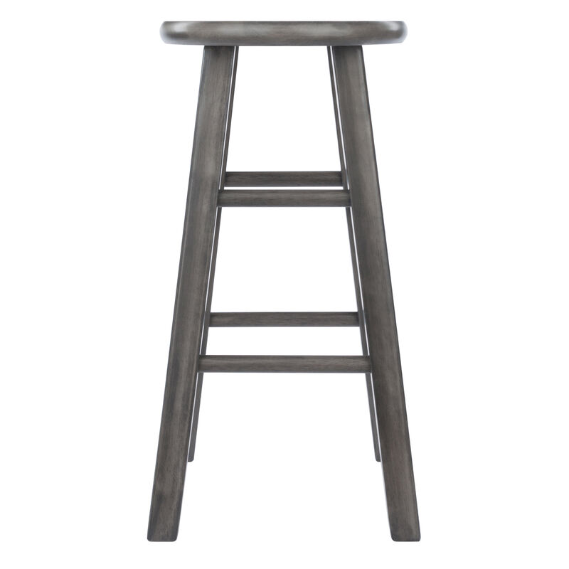 Winsome Ivy Counter Stool 24", Rustic Gray Finish