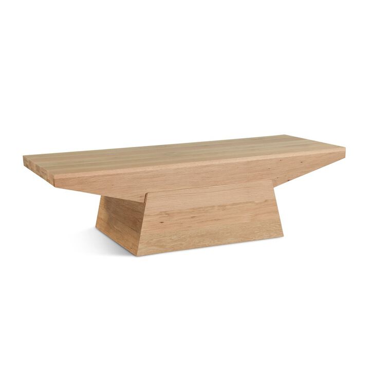 World Interiors Incus 58" Coffee Table in Oak