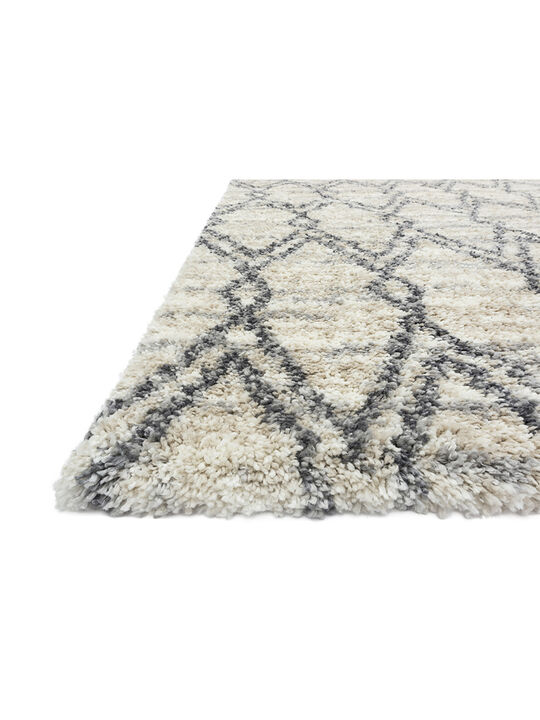 Quincy QC04 Sand/Graphite 18" x 18" Sample Rug