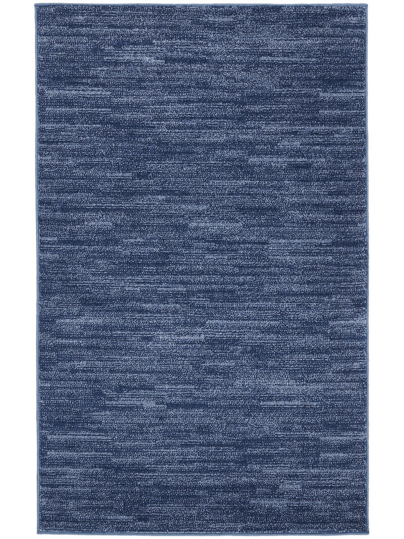 Nourison Essentials NRE01 Navy/Blue 3' x 5' Rug