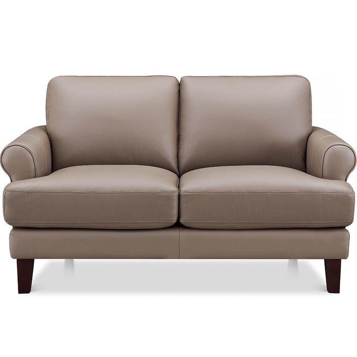 Dawn Top Grain Leather Loveseat