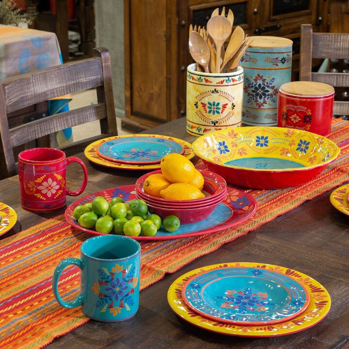 Bonita Talavera Melamine Dinnerware Set