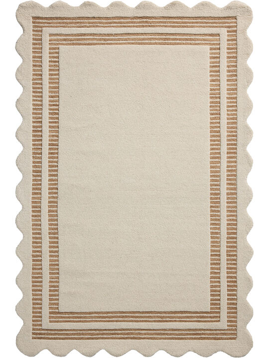 Scottie Ivory/Rust 3'6"x5'6" Rug