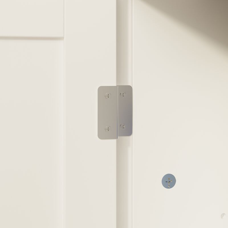 FUFU&GAGA Changing Table with Ample Storage and Adjustable Drawers, 46.3" W x 18.4" D x 38.2" H, White