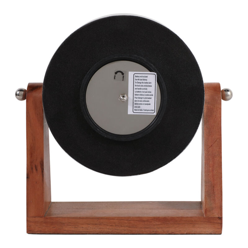 9x8 Clock On Wood Base image number 3