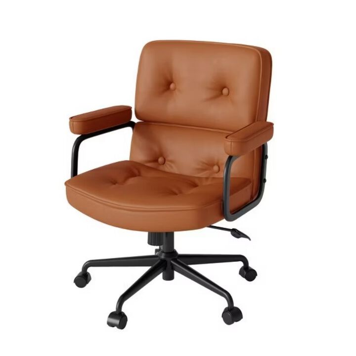 Swodeg Upholstered Office Chair with Arms