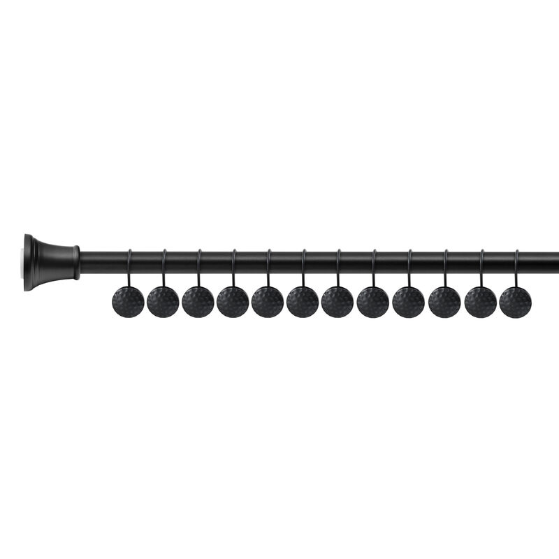 12-Piece Resistant Metal Shower Curtain Hooks image number 4