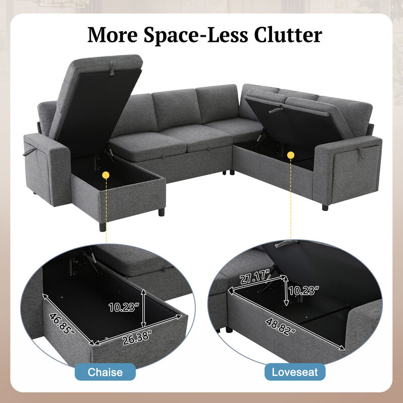 Spesi U-Shaped Convertible Sectional image number 6