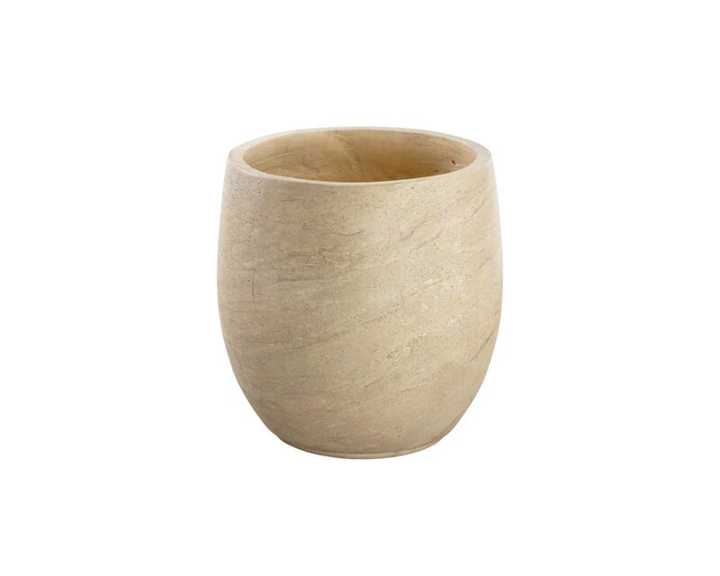 Aster Small Travertine Look Planter image number 0
