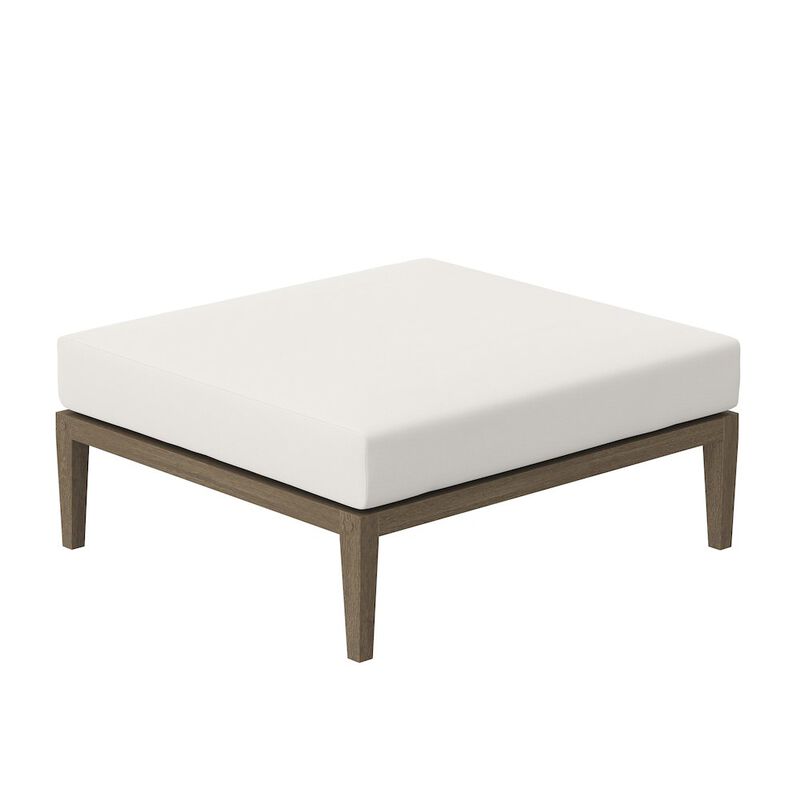 Modway Northlake Outdoor Patio Teak Ottoman