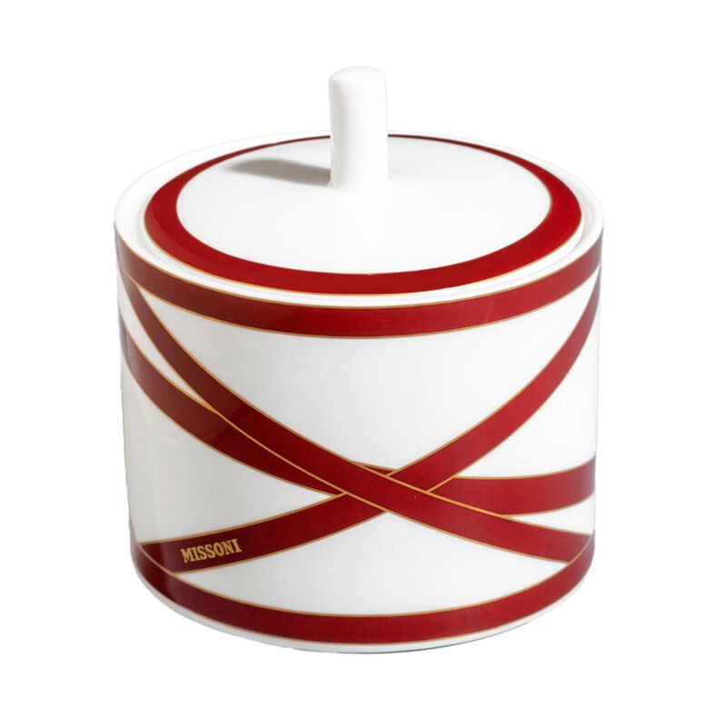 Sugar Pot NASTRI BORDEAUX, diam. 3.39", H 3.54" image number 0