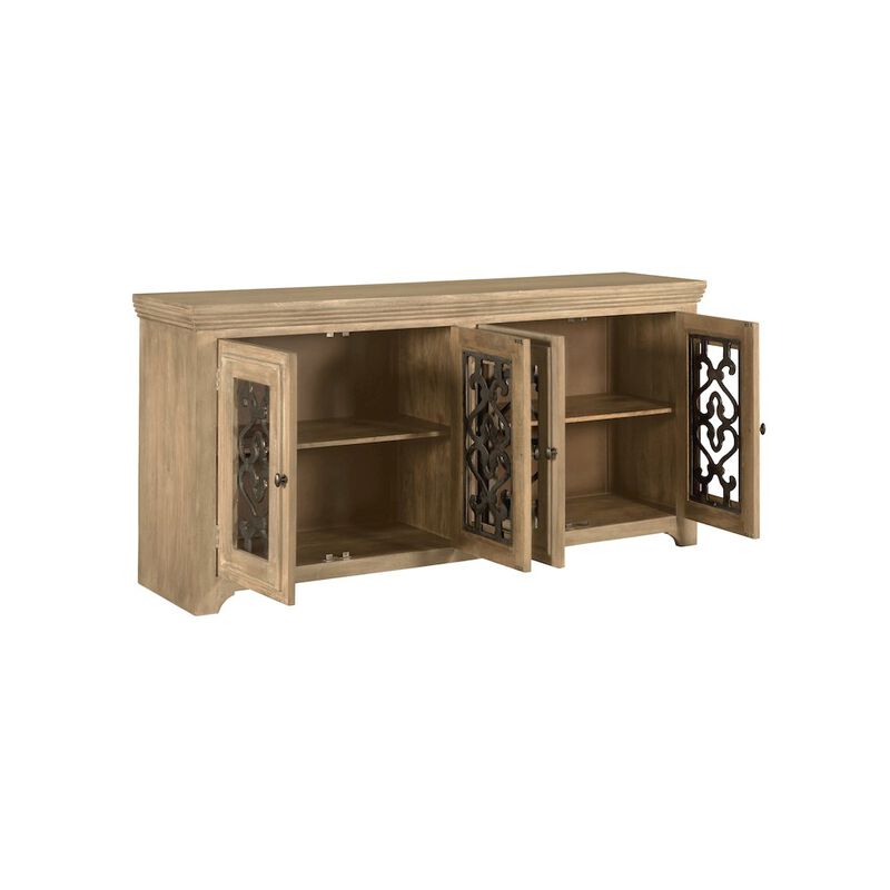 Alex Hamilton Hearst Sideboard 4-Door in Distressed Natural