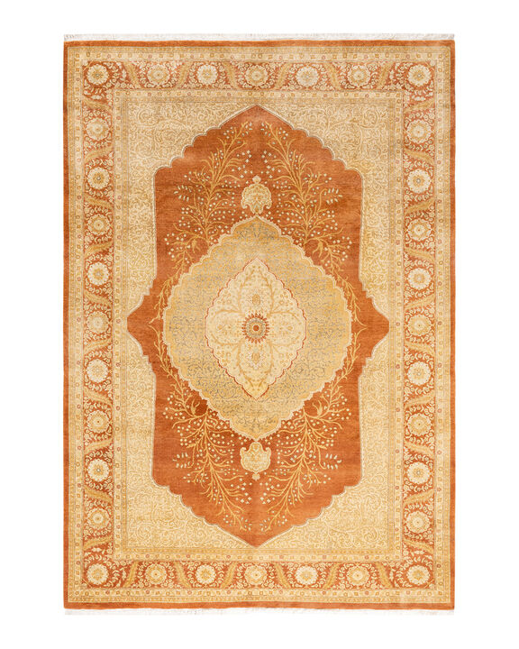Mogul, One-of-a-Kind Hand-Knotted Area Rug  - Brown, 6' 3" x 9' 2"
