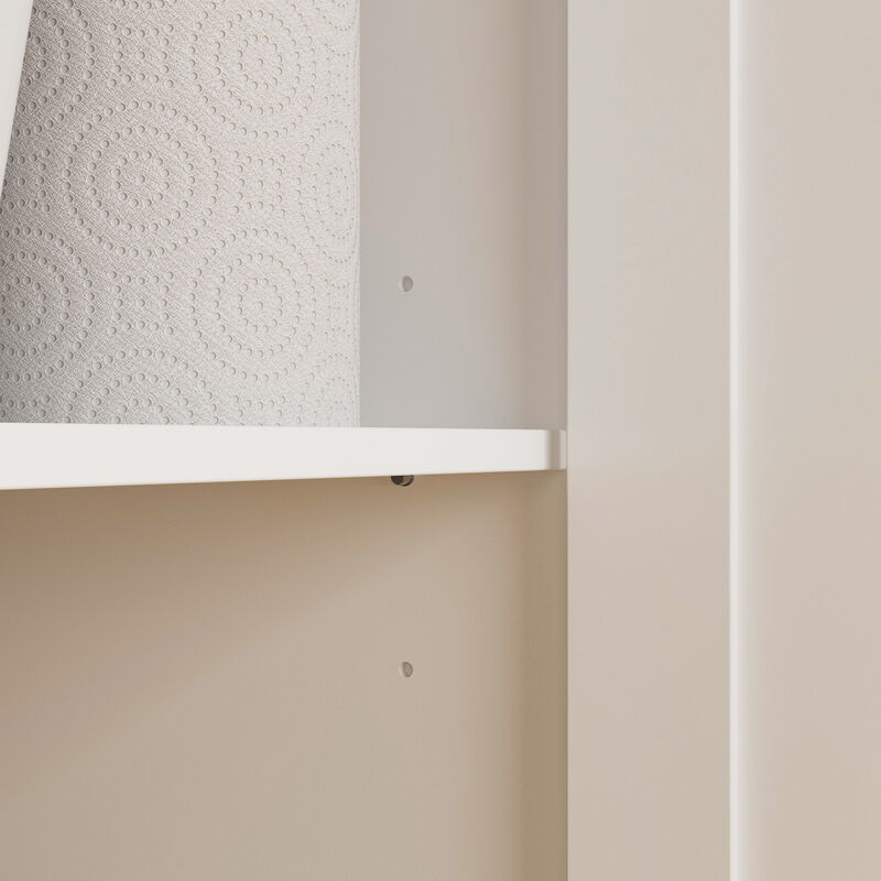 FUFU&GAGA Kitchen Island with Storage & Drawers, MDF Construction with Stone-like Finish (61" W x 37.4" H x 29.1" D)Beige Stone Pattern Top