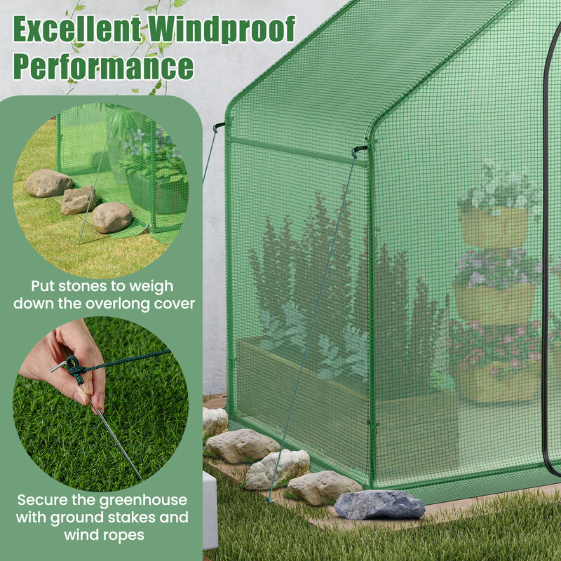 Portable Outdoor Warm House with PE Cover and Roll-up Zippered Door image number 6