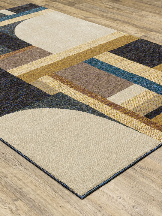 Strada 8'6" x 11'7" Gold Rug