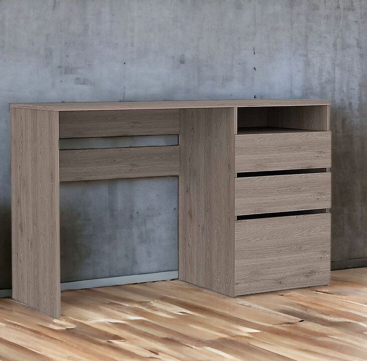 Computer Desk with Three Drawers for Home Office and Study Organization