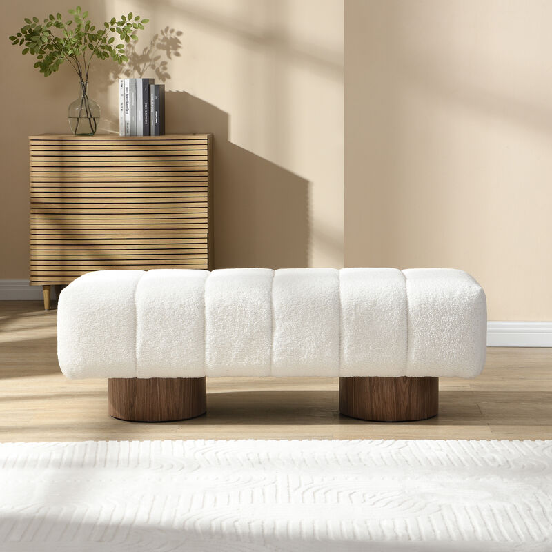 Merax Upholstered Dining Bench for Dining Room