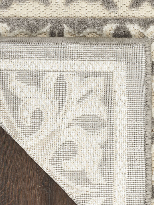 Aloha ALH34 Ivory/Gray 3'6" x 5'6" Rug