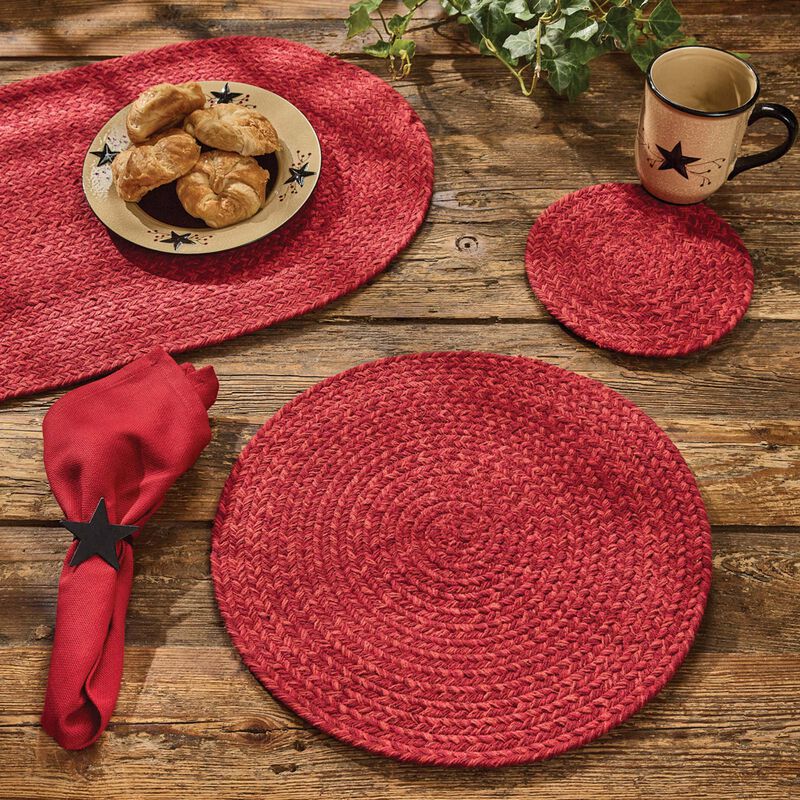 Park Designs Pepper Spice Bin Braided Placemat Set of 4