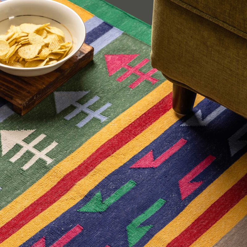 Faridkot Flat Weave Runner Rug image number 1