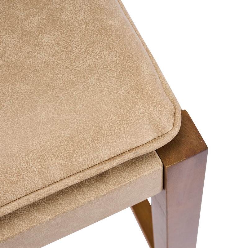 Christopher Knight Home Shawna Contemporary Rubberwood Faux Leather Upholstered Barstools (Set of 4) image number 9