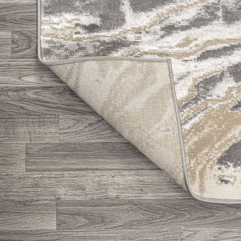 Swirl Marbled Abstract Area Rug