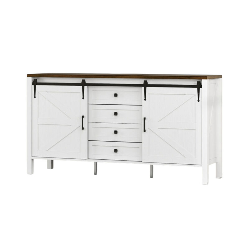 Modern Wooden Sideboard with Storage, Stylish Console for Dining or Living Room